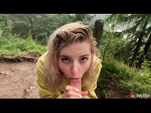 ❤️ Girl swallows cum after a public blowjob - Eva Elfi Fucking video at us